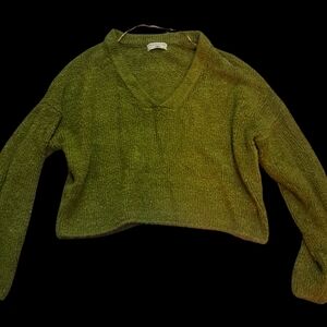 Green V-Neck Urban Outfitters Sweater